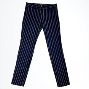 GAP Navy Pinstriped Slim City Pant Size 6
